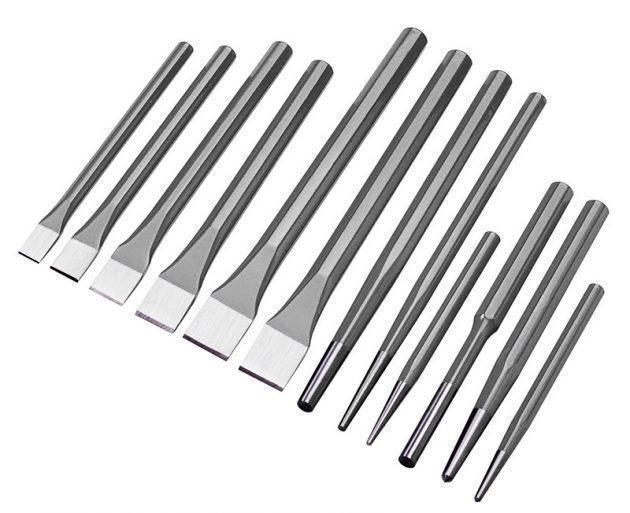 12pc Puncher And Chisel Set