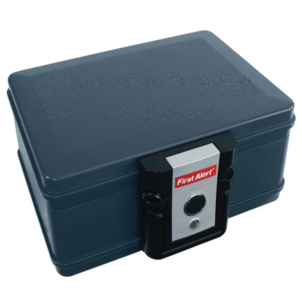 First Alert .17 CU' 30 Minute Fire Chest With Carry Handle And Key Lock - Image 2