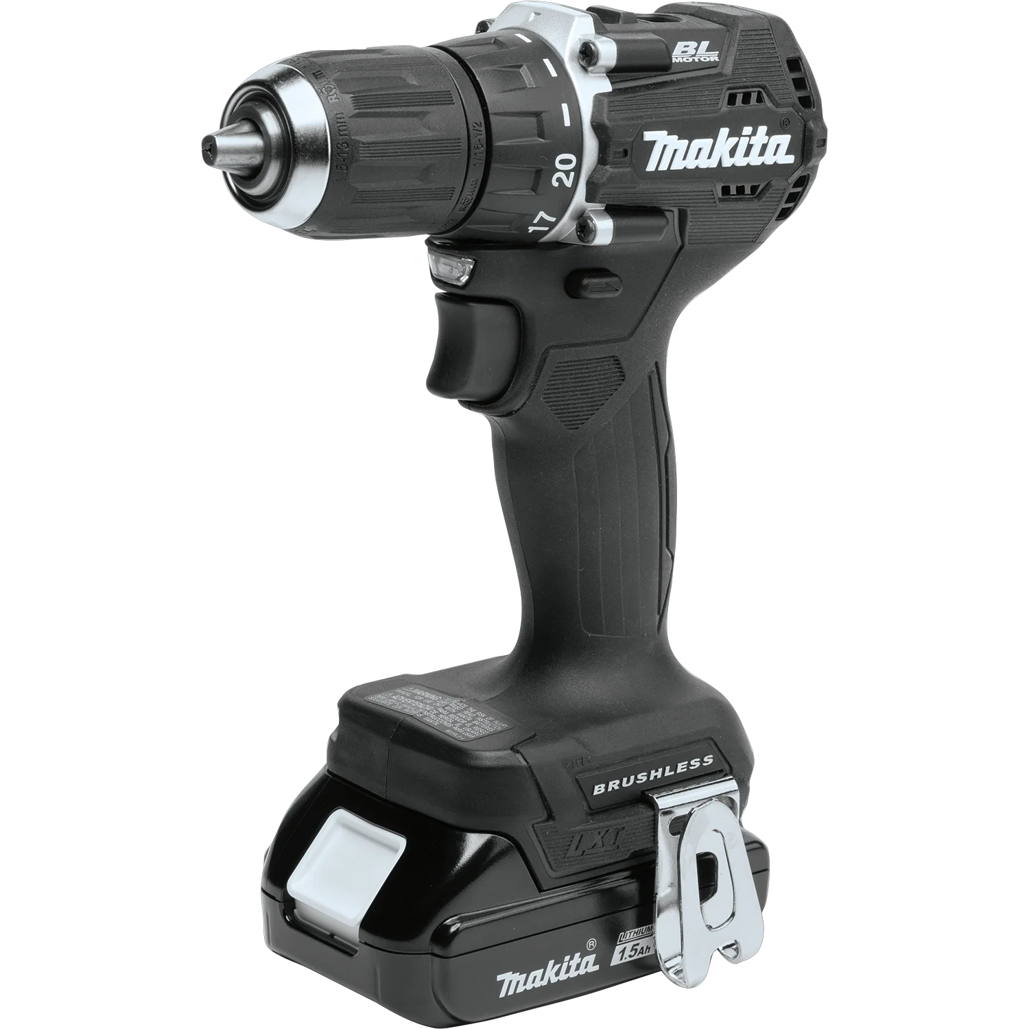 Makita 18V LXT Lithium‑Ion Sub‑Compact Brushless Cordless 1/2 Inch Driver Drill Kit Factory Serviced - Image 2