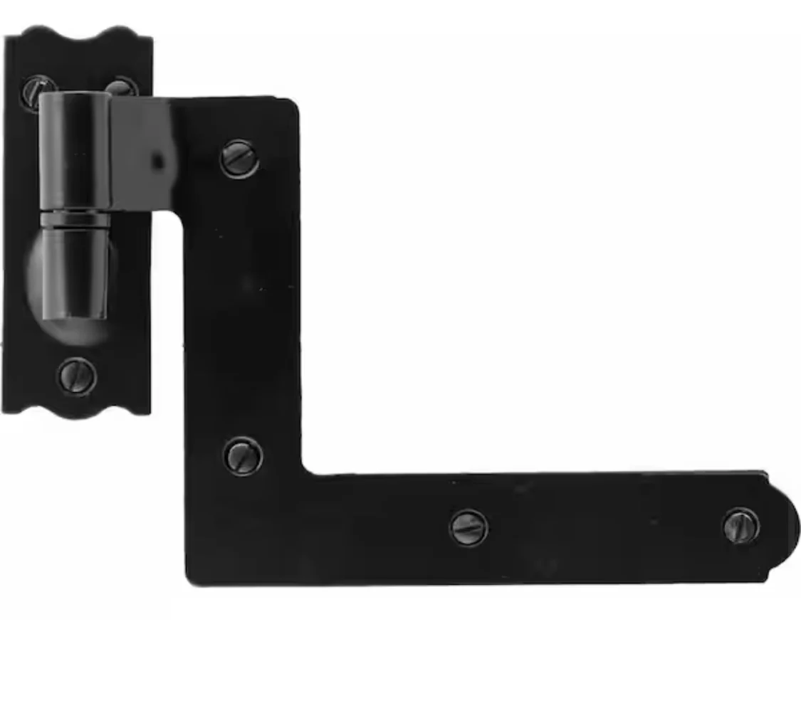 4.25 in. Black Exterior Shutter Hinge for Stone Siding (Set of 4) - Image 3