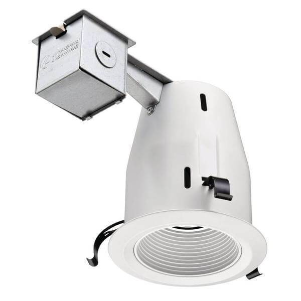 Lithonia Lighting 4 in. GU10 Matte White Baffle Recessed Kit Damaged Box