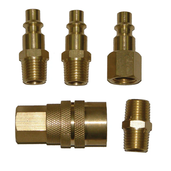 5 Piece Quick Coupler Brass