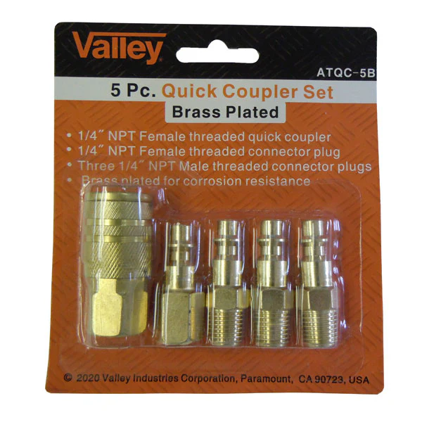 5 Piece Quick Coupler Brass - Image 2
