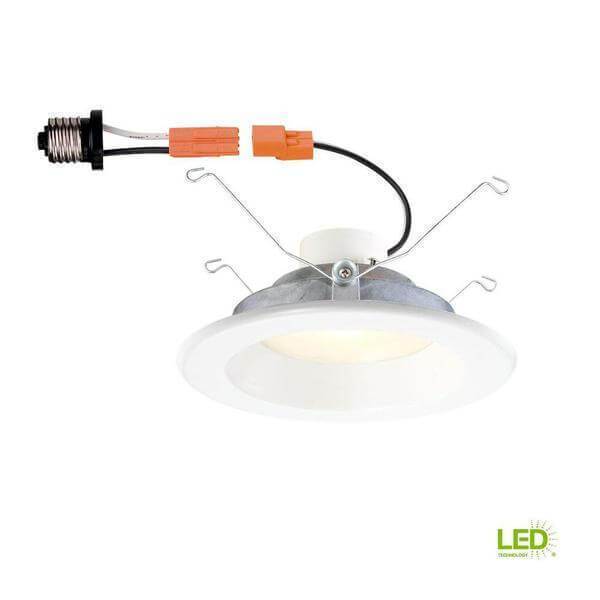 Commercial Lighting 6 inch White Integrated LED Recessed Trim with Changeable Trim Ring Damaged Box