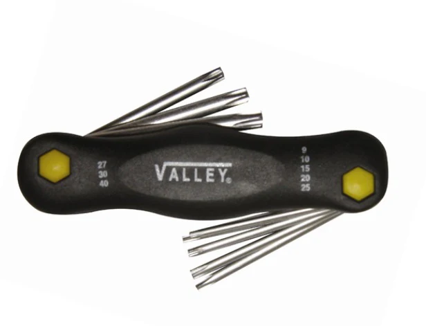 8 PC. Folding Tamper Torx Set, T9-T40, Pro Series - Image 2