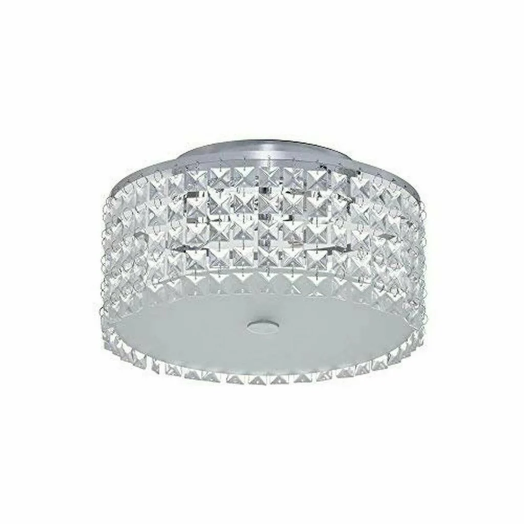Hampton Bay Glam Cobalt 3-Light brushed Chrome Ceiling Light Damaged Box