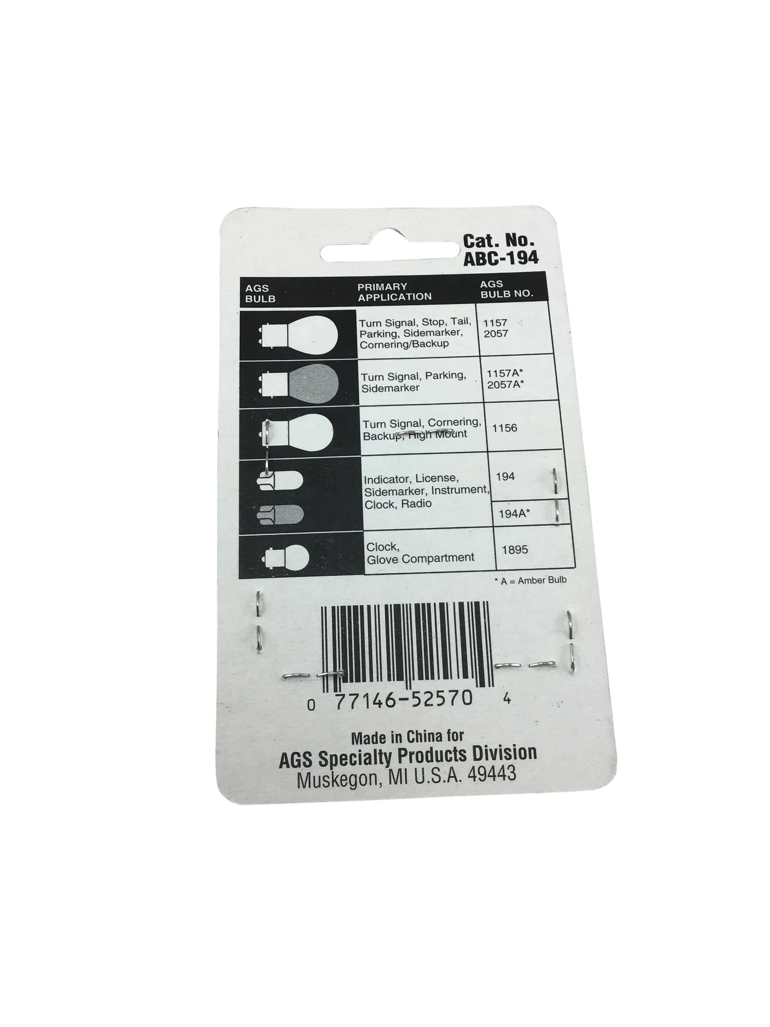 Ags Miniature Auto Bulbs for Indicators and Instruments - Image 2