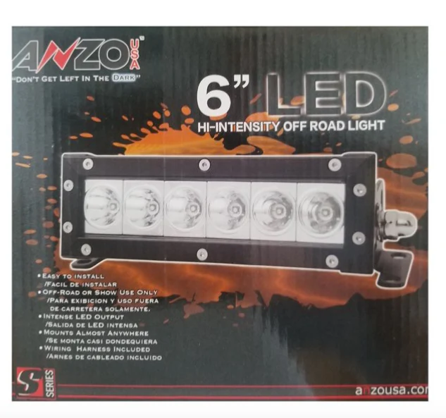 AnzoUSA 6 Inch LED Hi Intensity Off Road Light Bar - Image 2