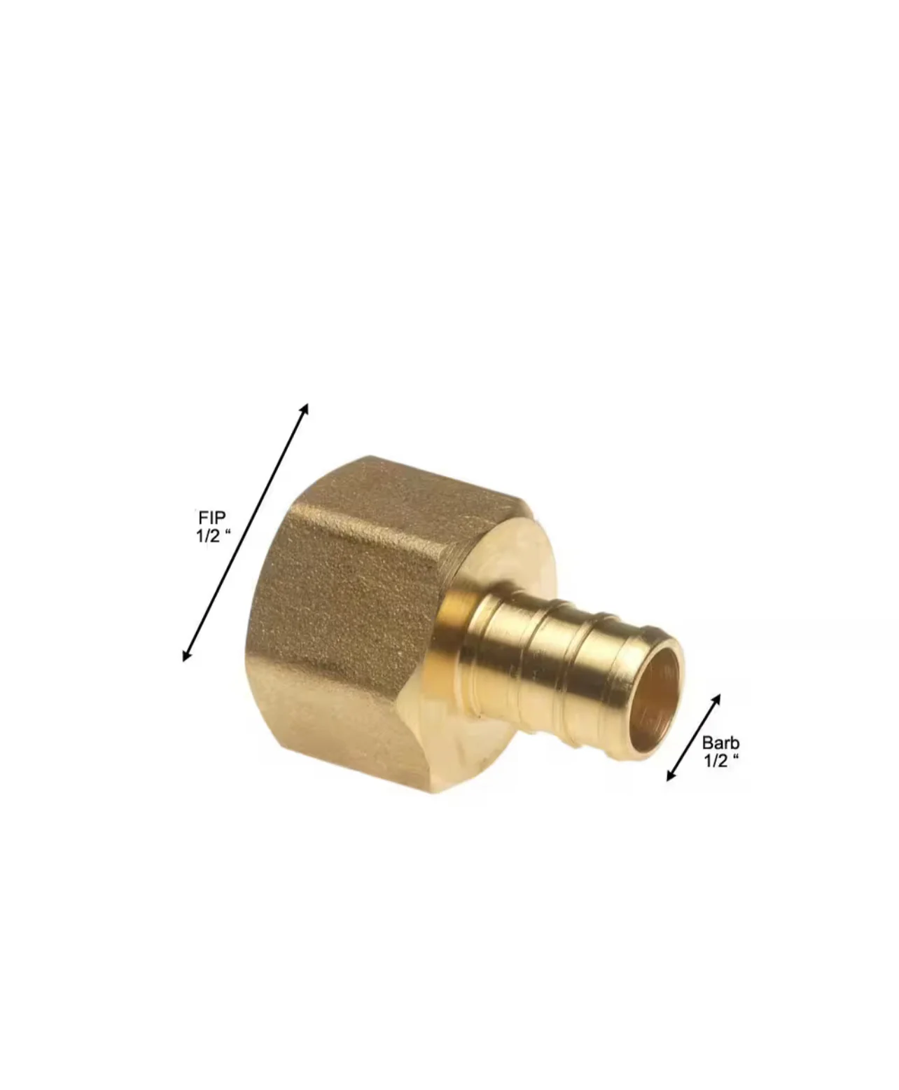 Apollo 1/2 in. Brass PEX-B Barb x 1/2 in. Female Pipe Thread Adapter Damaged Box - Image 3