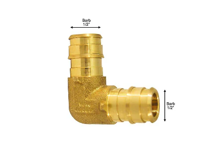 Apollo 1/2 in. PEX-A Barb Brass 90-Degree Elbow Fitting DAMAGED BAG - Image 4
