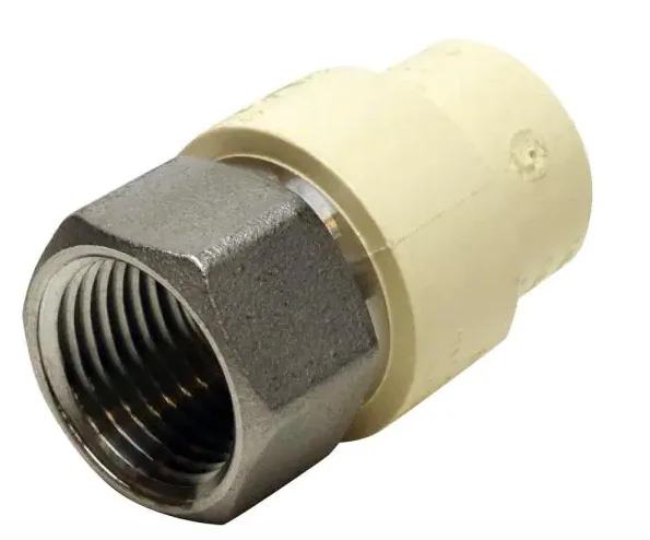 Apollo 1/2 inch x 1/2 inch CPVC CTS Slip Stainless Steel FPT Adapter - Image 2