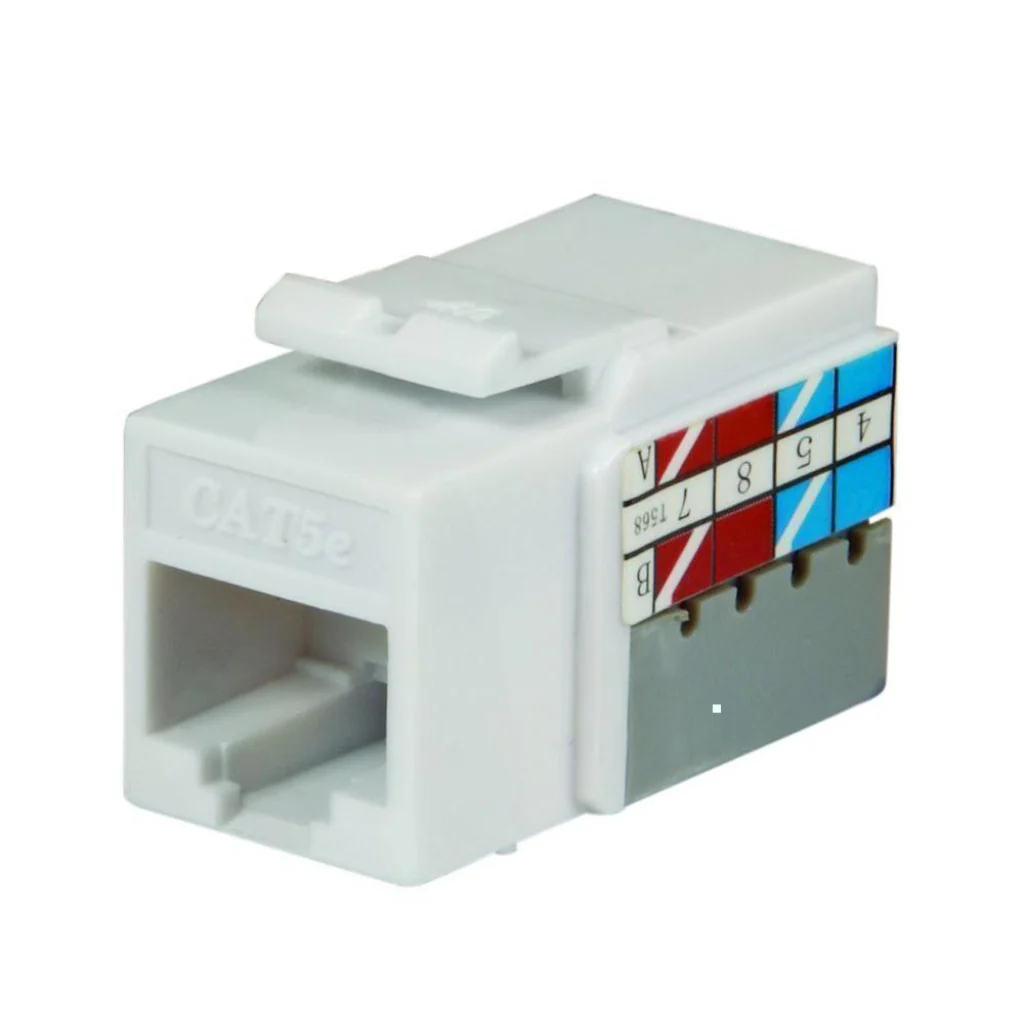 Commercial Electric Category 5e Jacks White 25 Pack