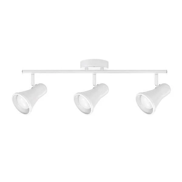Clara Collection LED 3-Light White Glossy Track Damaged Box