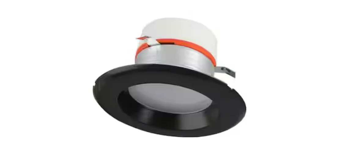 Commercial Electric 4 in. Selectable Integrated LED Recessed Retrofit Interchangeable Trim - Damaged Box - Image 4