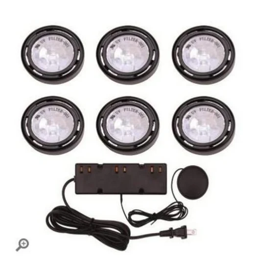 Commercial Electric 6pc Puck Light - Image 2
