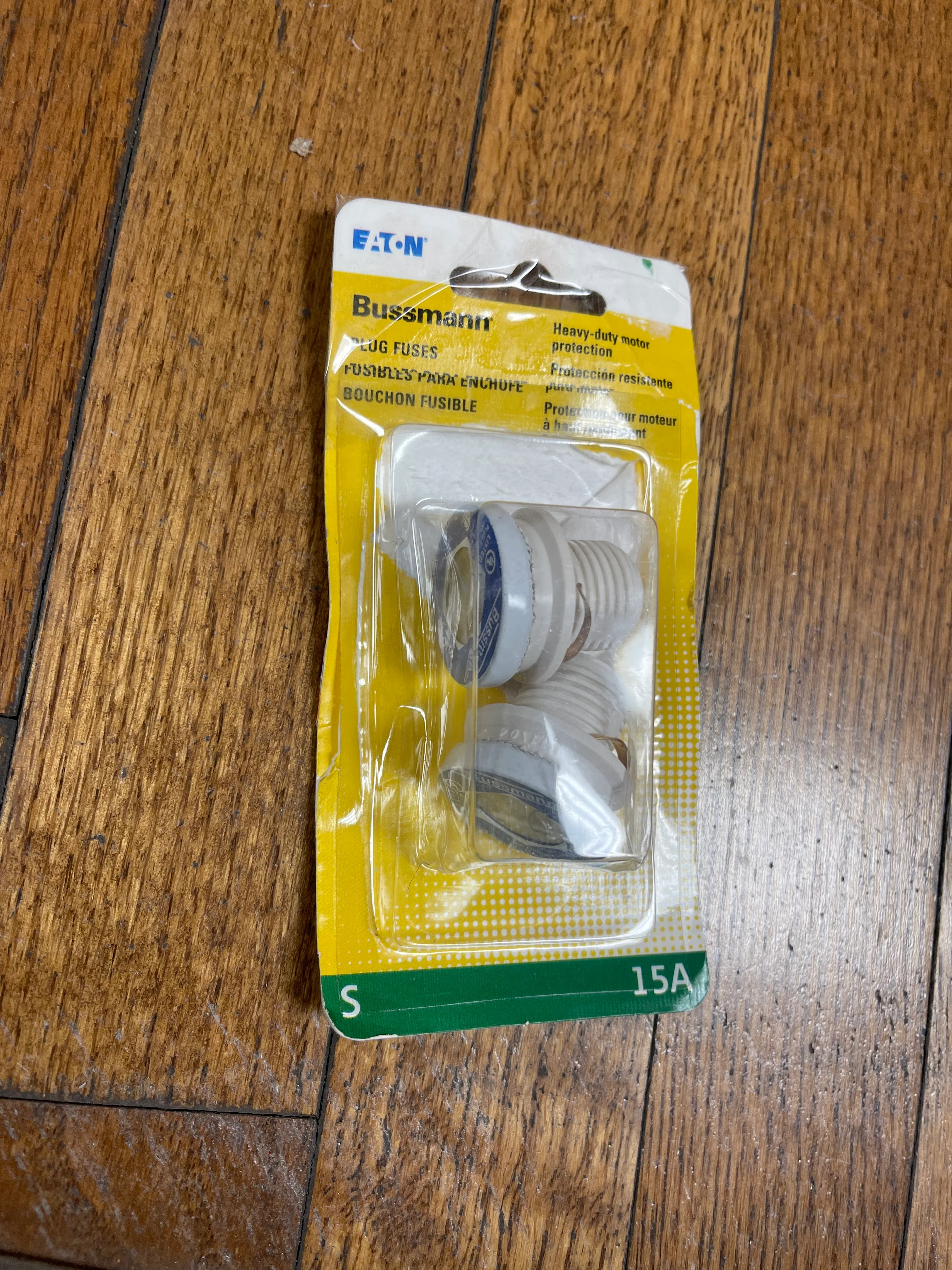 Cooper Bussmann S Series 15 Amp Plug Fuses (2-Pack) Damaged Box - Image 2