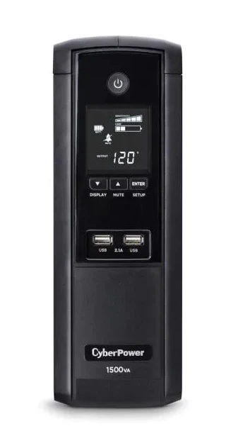 Cyber Power 1500VA 120 Volt 10 Outlet 2 USB UPS Battery Backup *Scratch & Dent*