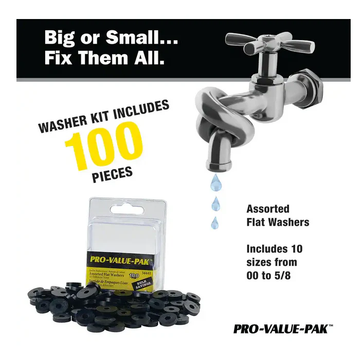 Danco 100 Piece Assorted Flat Washer Set Damaged Box - Image 3