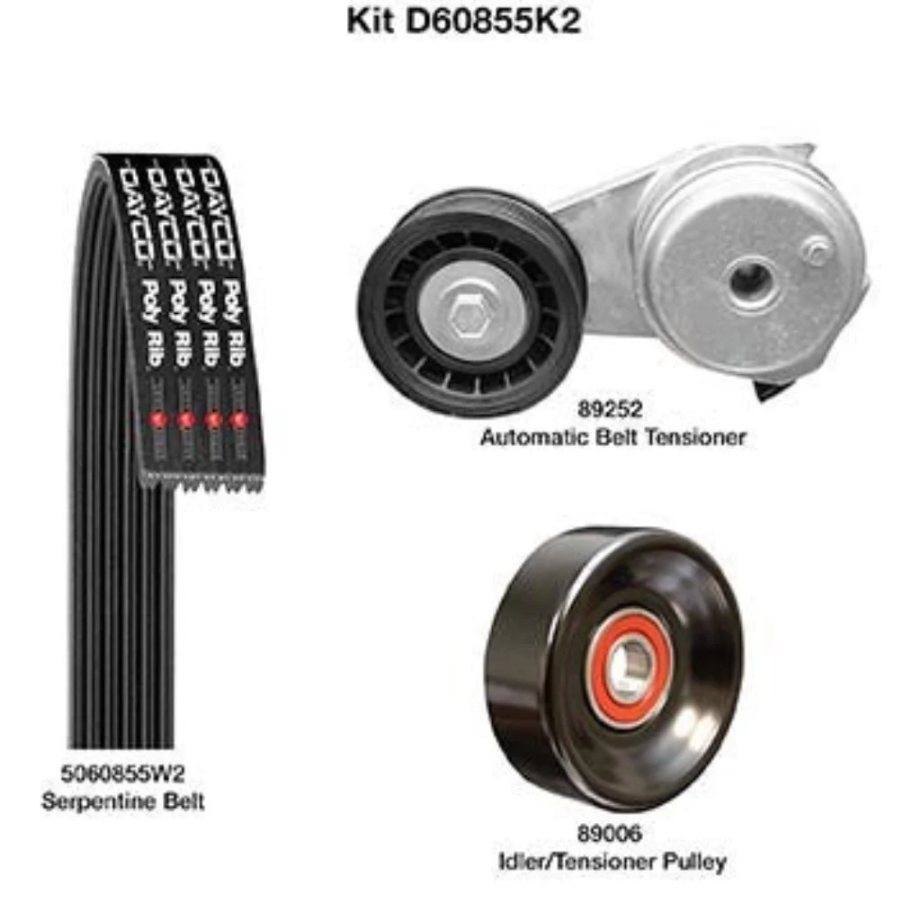 Dayco D60855K2 Serpentine Belt Drive Component Kit Damaged Box - Image 2