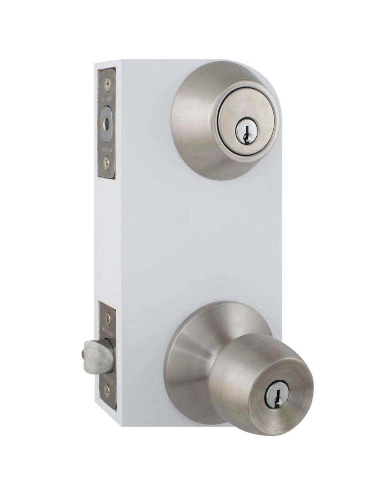 Defiant Brandywine Stainless Steel Combo Pack with Double Cylinder Deadbolt Damaged Box - Image 4