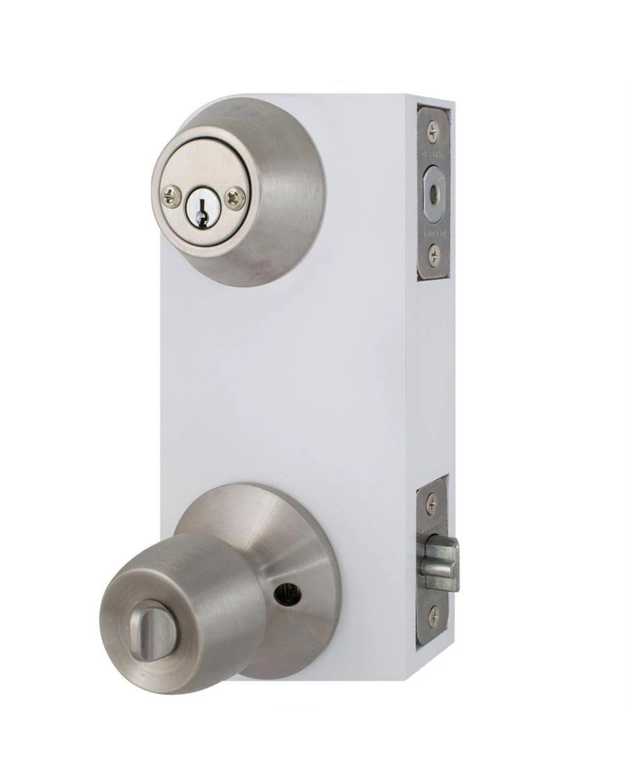 Defiant Brandywine Stainless Steel Combo Pack with Double Cylinder Deadbolt Damaged Box - Image 6