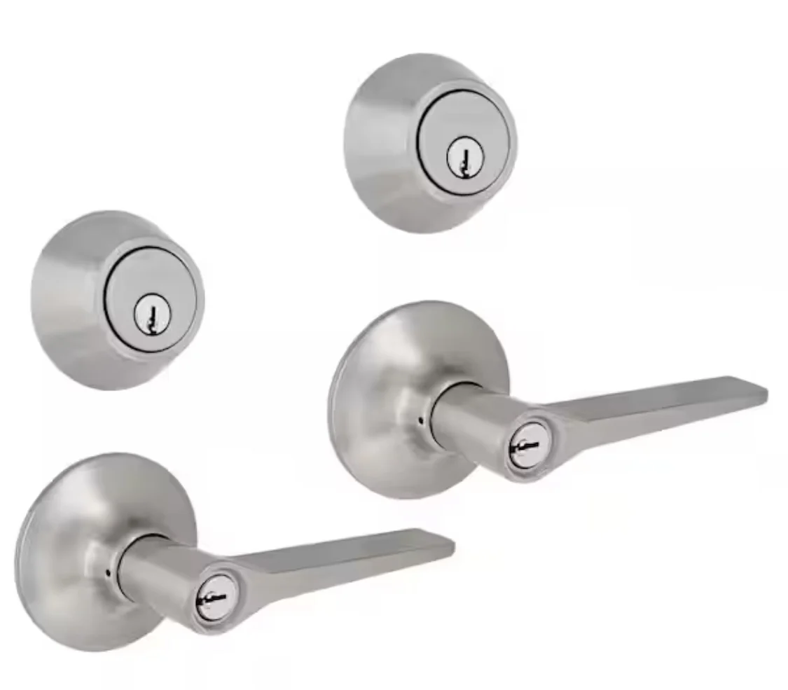 Defiant Naples Satin Nickel Combo Pack Damaged Box
