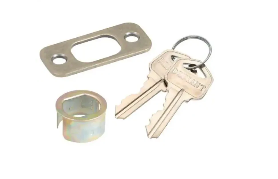 Defiant Single Cylinder Antique Brass Deadbolt - Image 7