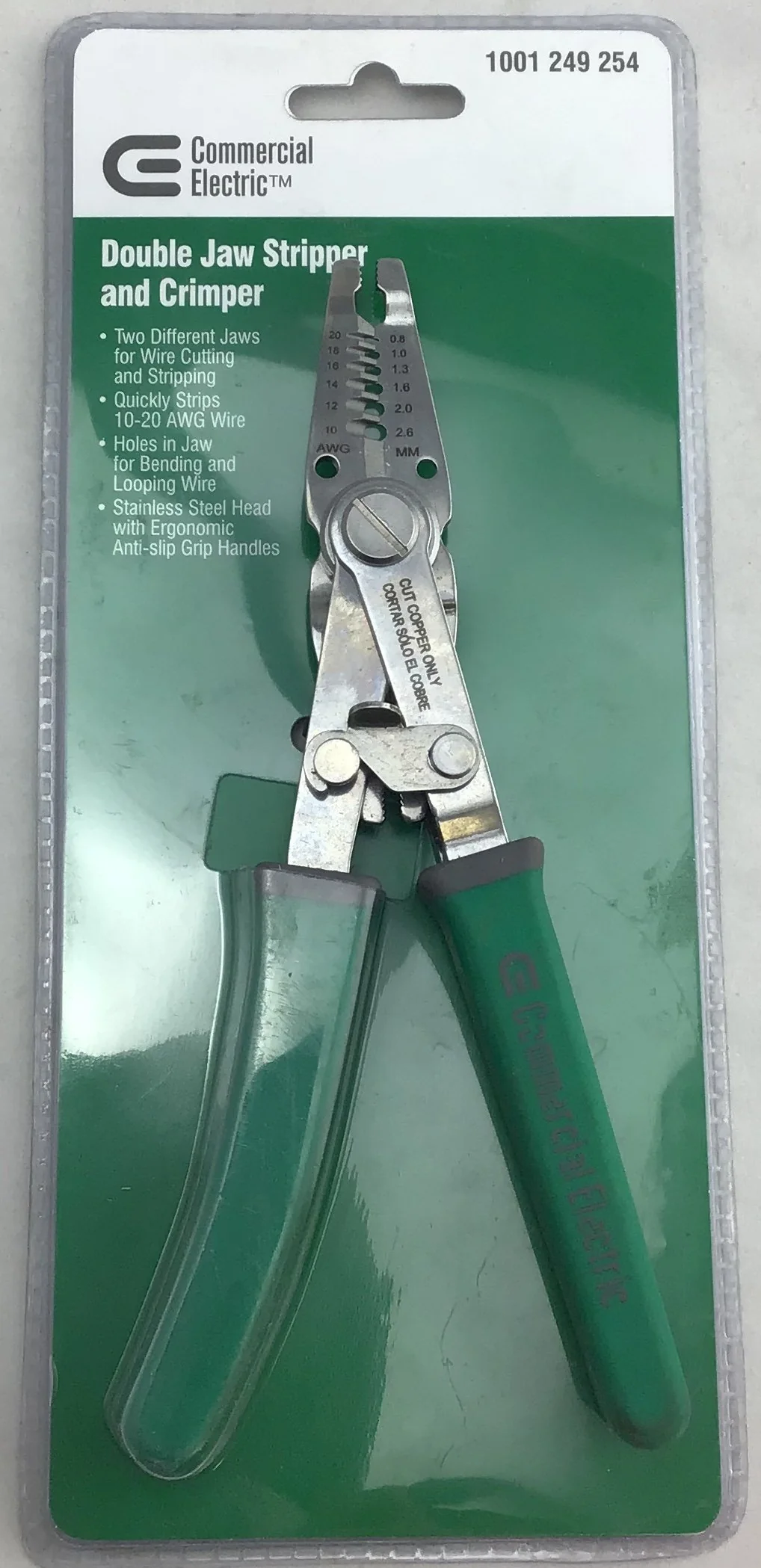 Double Jaw Wire Stripper and Crimper Damaged Package - Image 2