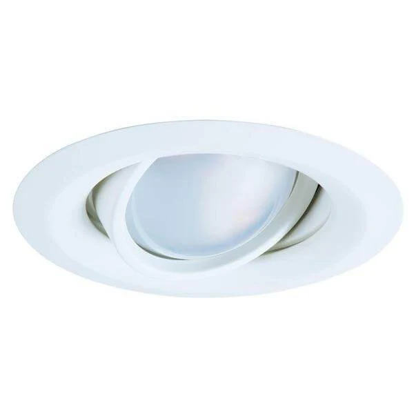 Halo E26 Series 5 inch White Recessed Ceiling Light Self Flanged Adjustable Gimbal with 25 Degree Tilt