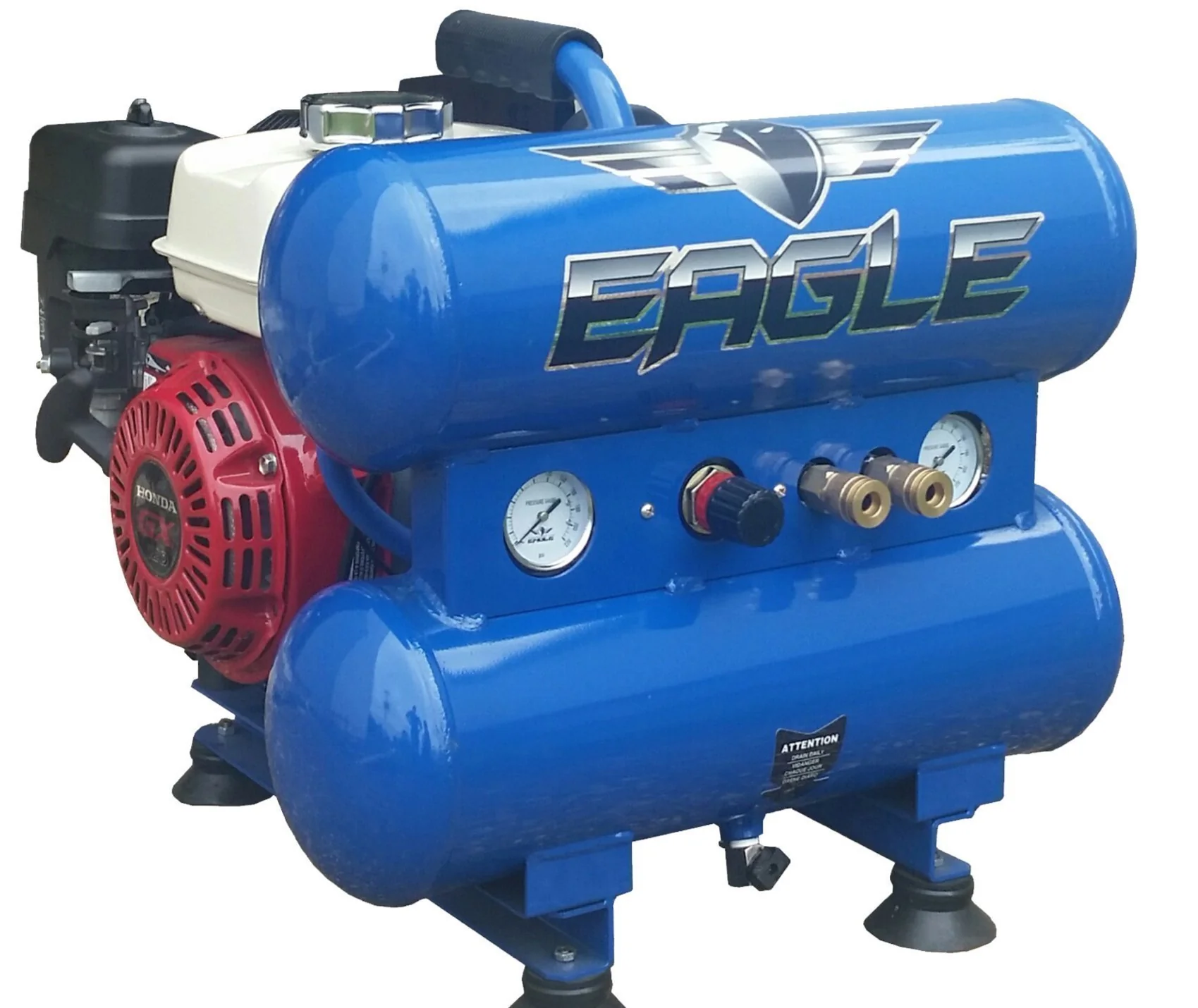Eagle 4 HP 4 Gallon Twin Tank Air Compressor