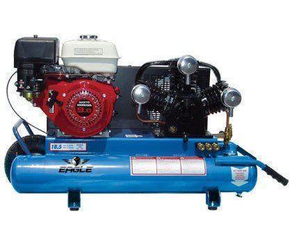 Eagle Gas Air Compressor 9HP Honda Twin Tank 10 Gallon Manual Start