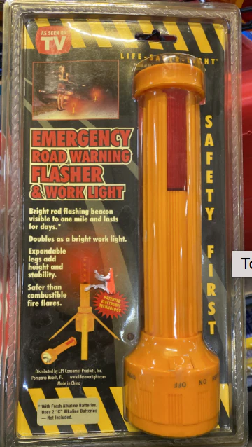 Emergency Road Warning Flashers & Work Light