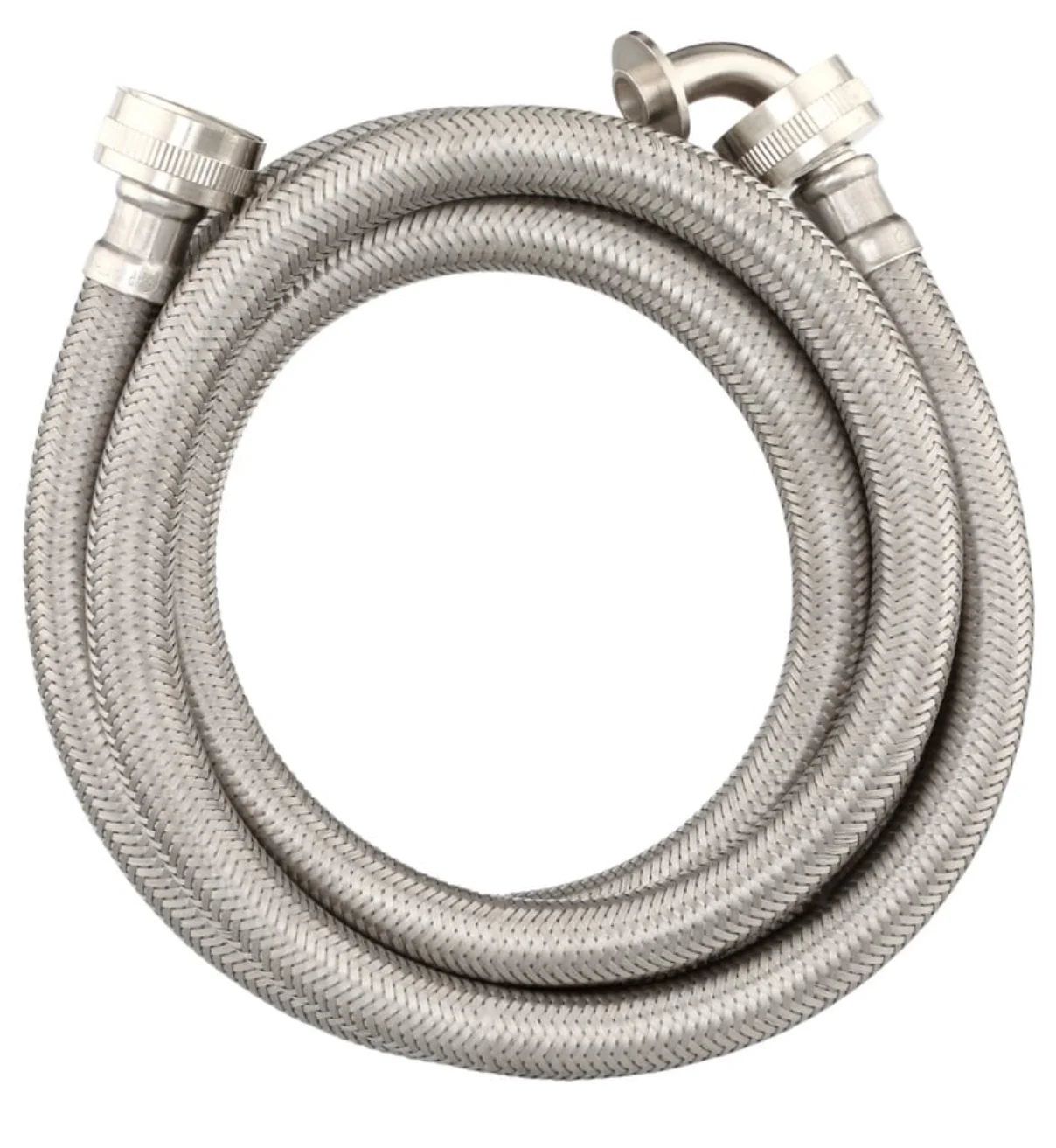 Everbilt 3/4 in. FHT x 3/4 in. FHT x 72 in. Braided Stainless Steam Dryer Installation Kit - Image 2