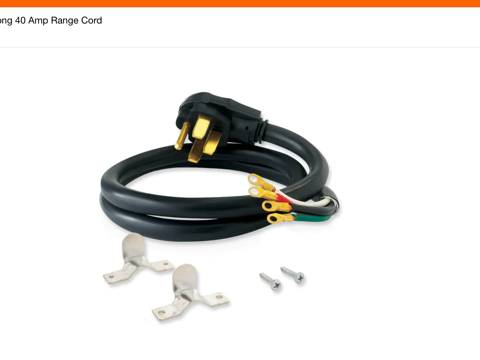 Everbilt 4 ft. 4-Prong 40 Amp Range Cord
