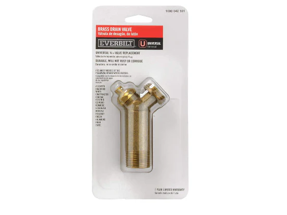 Everbilt Brass Drain Valve for Tank Type Water Heaters DAMAGED BOX - Image 2