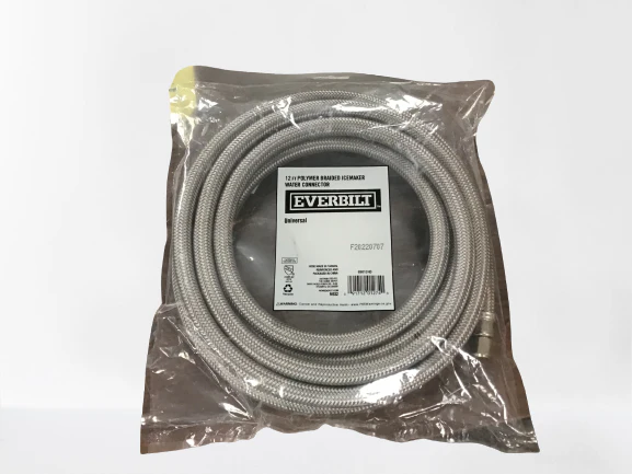 EVERBILT Polymer 12ft Braided Icemaker Water Connector - Image 2