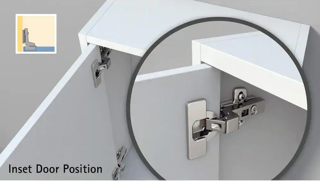 Everbilt Soft Close Frameless Inset 110-Degree Hinge Set 1 Pair 2 Pieces *DAMAGED BOX* - Image 2