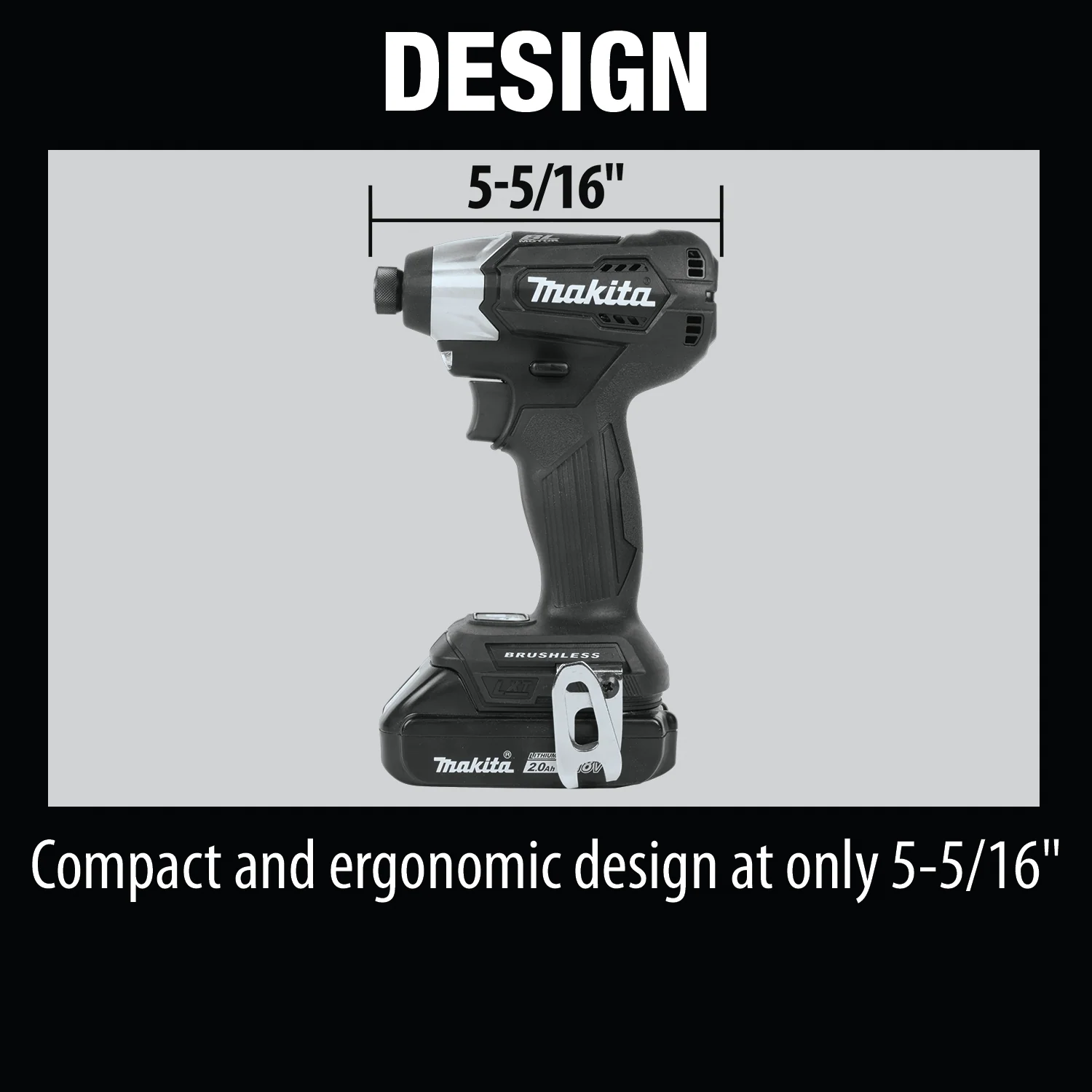 Makita 18 Volt Compact Brushless Cordless Impact Driver Kit Factory Serviced - Image 14