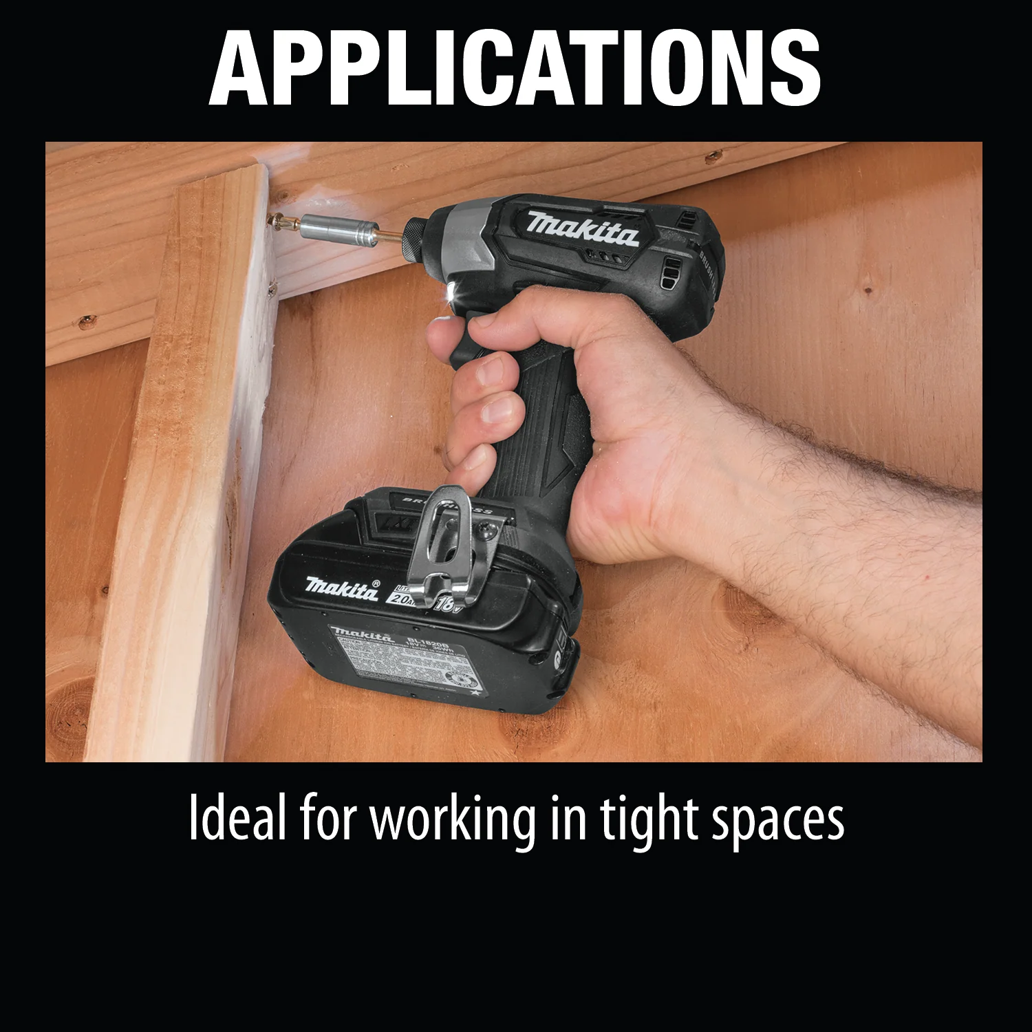 Makita 18 Volt Compact Brushless Cordless Impact Driver Kit Factory Serviced - Image 15