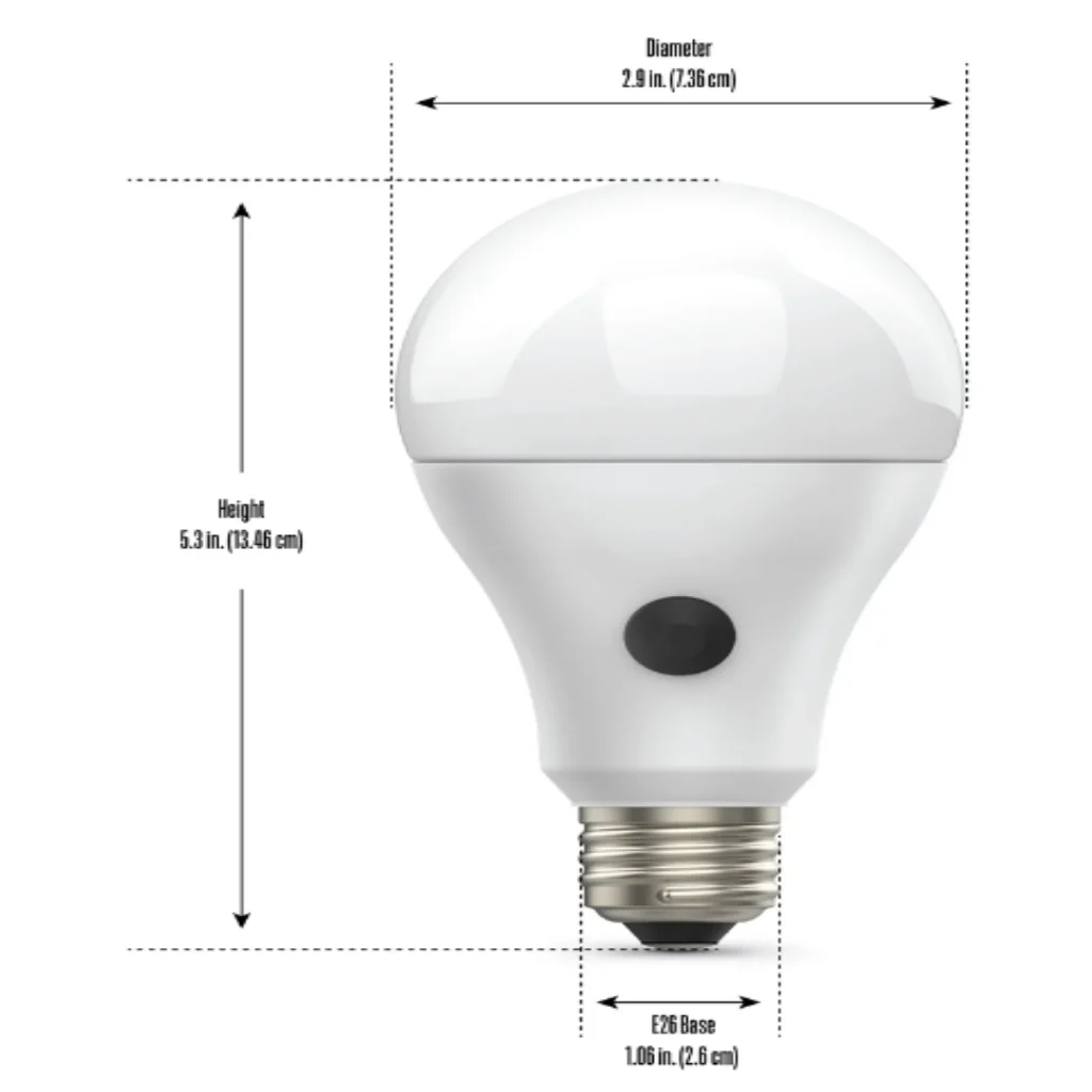 Feit Electric Intellibulb LED 8.8W Soft White Battery Backup Light Bulb Non-Dimmable DAMAGED BOX - Image 2