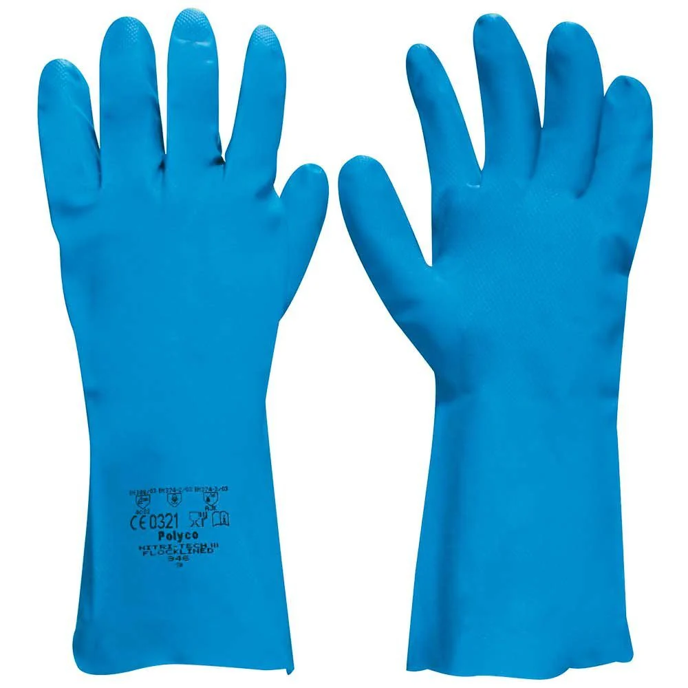 Flock Lined 11ml Nitrile Gloves Size Large - Image 2
