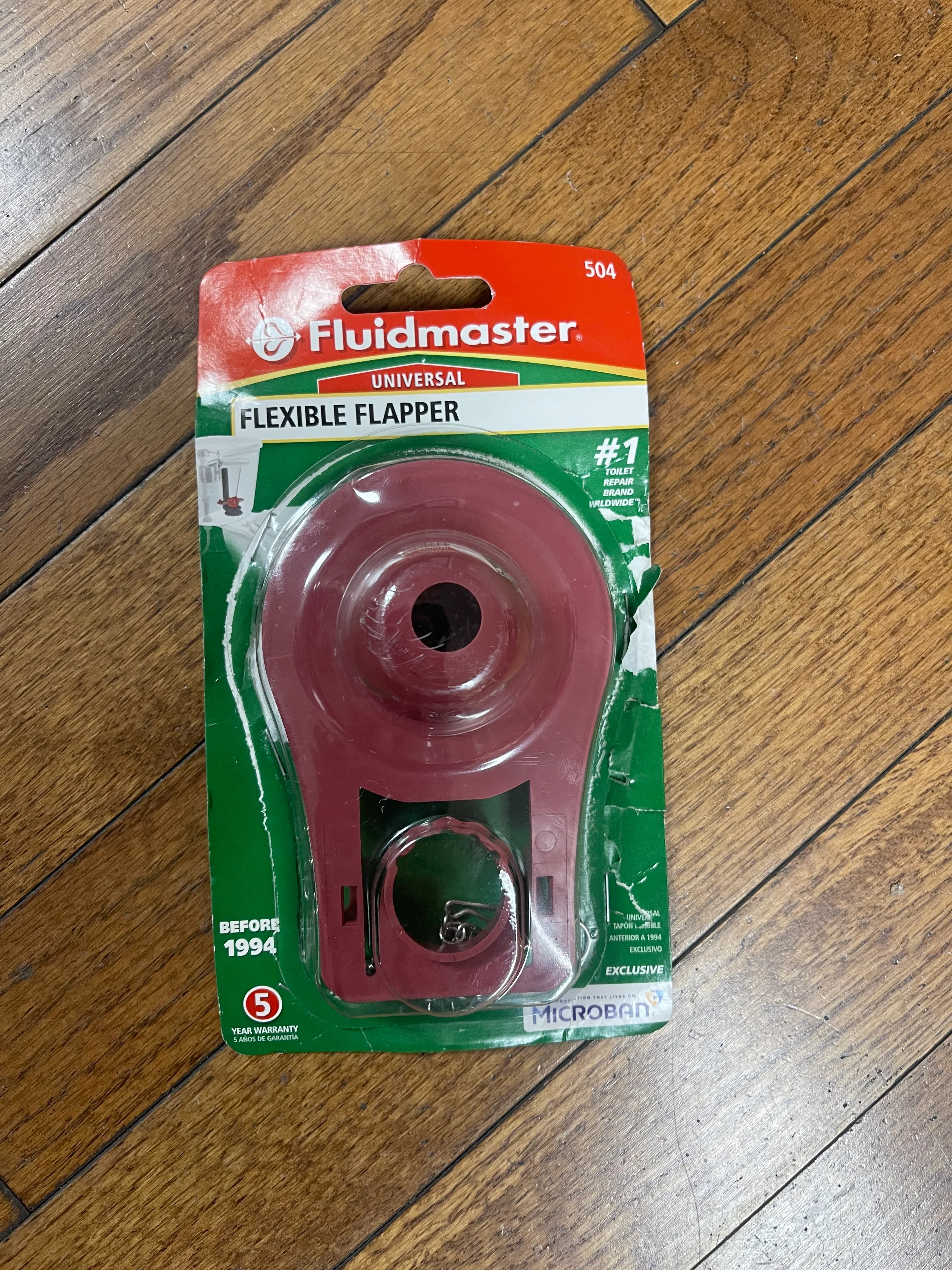 Fluidmaster 504 2 in. Universal Flexible Frame, Chlorine Resistant Toilet Tank Flapper Damaged Box - Image 3