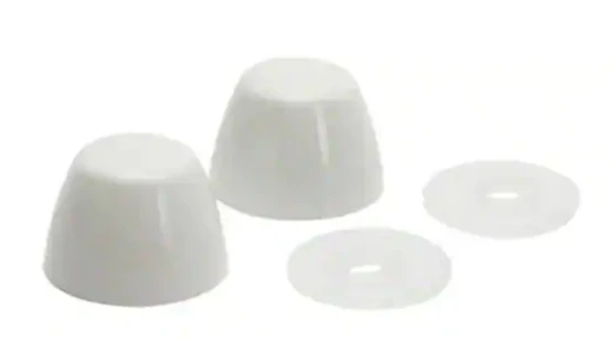 Fluidmaster White Toilet Bolt Caps Damaged Box - Image 2