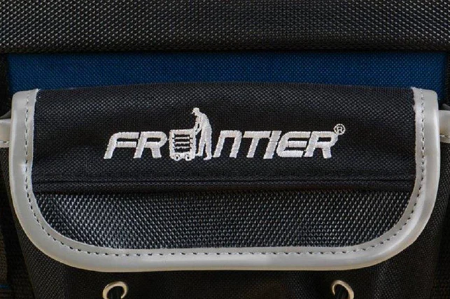 Frontier 10 Inch Open Mouth Heavy Duty Tote Tool Bag in Black and Blue - Image 10