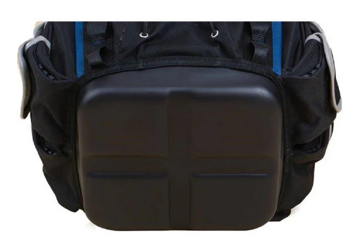 Frontier 10 Inch Open Mouth Heavy Duty Tote Tool Bag in Black and Blue - Image 6