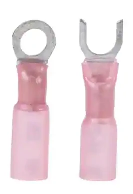 Gardner Bender 22 18 AWG 8-10 Stud Ring Spade Terminal Red 6-Pack Damaged Box - Image 2
