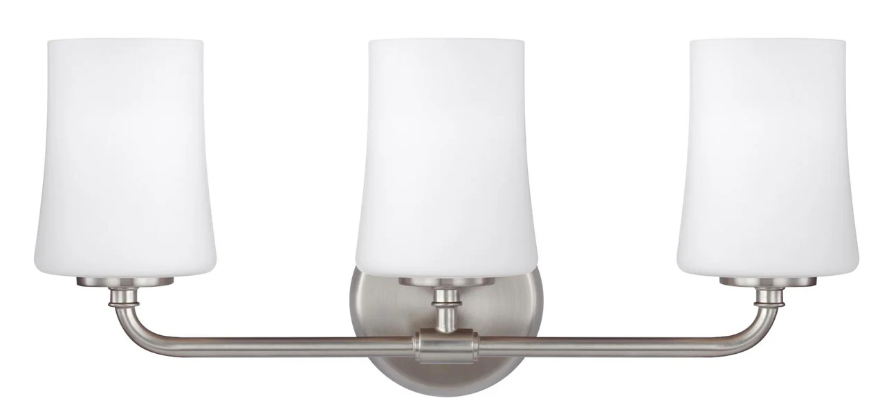Generation Lighting Sea Gull ennie 3 Light 21 inch Satin Nickel Vanity Light Wall Light Damaged Box