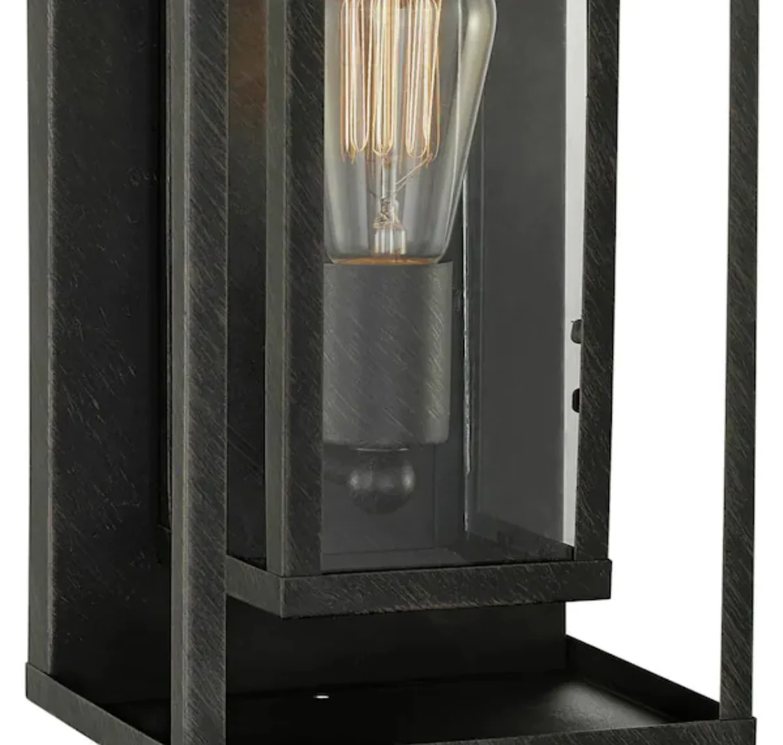 Globe Electric Montague Dark Bronze Rustic Outdoor 1-Light Wall Sconce - Damaged Box - Image 3