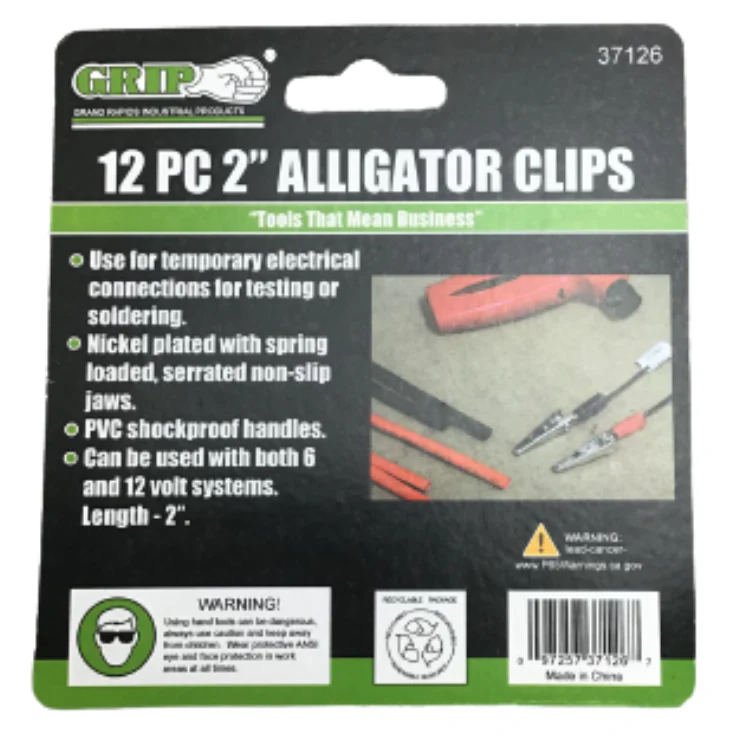 Grip 12 pc 2 Inch Alligator Clips - Image 2