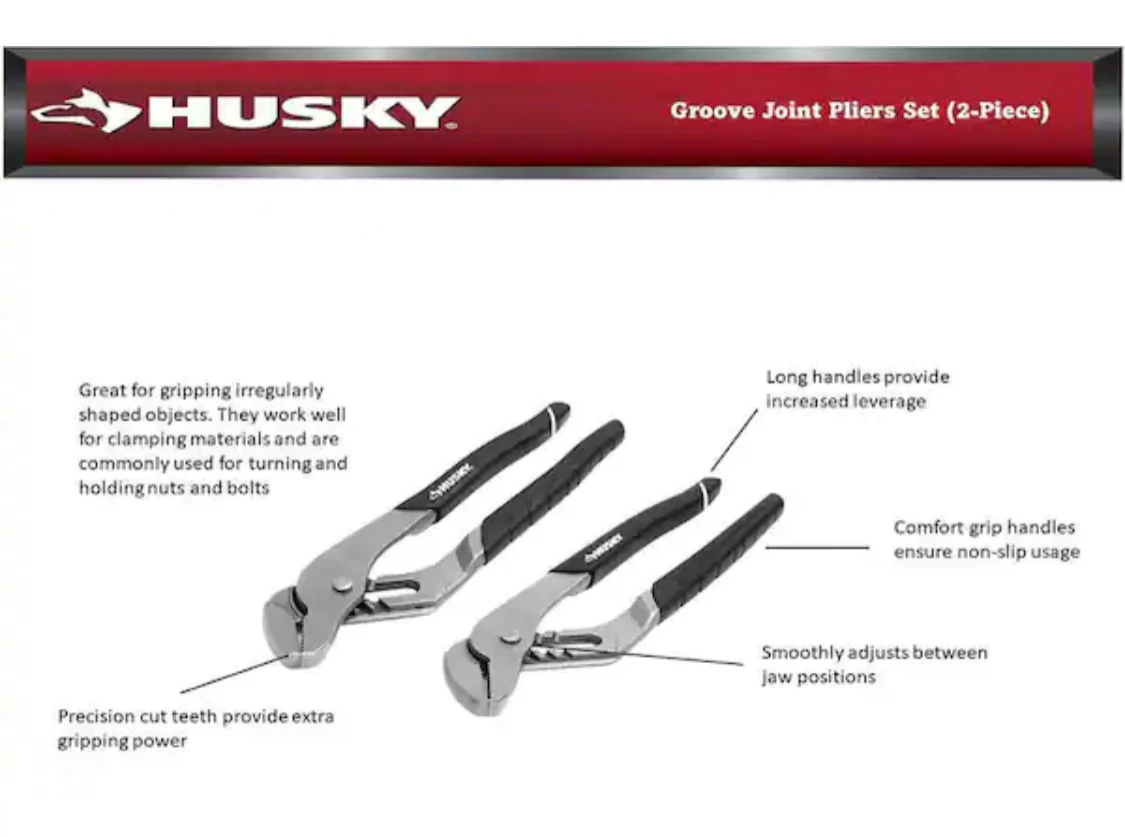 Groove Joint Pliers Set (2-Piece) - Image 2